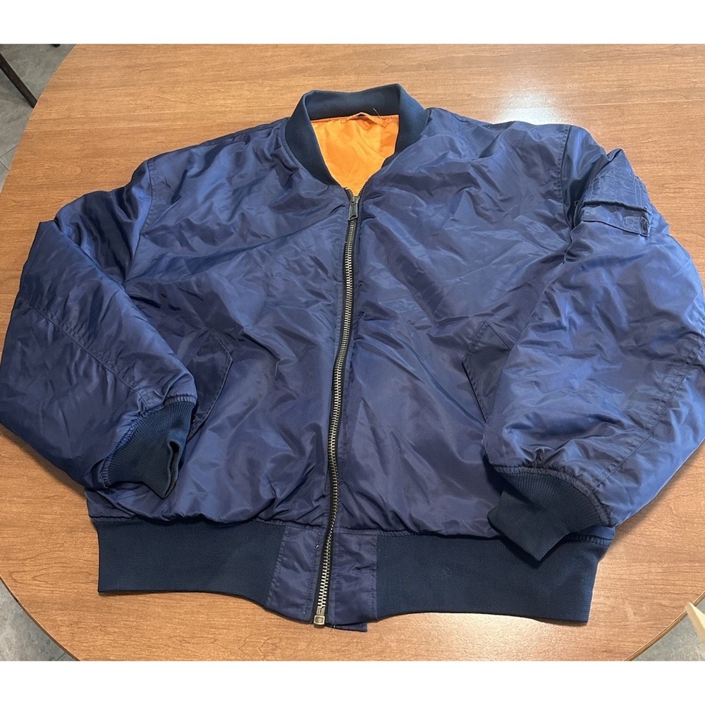 Men's Classic Navy Bomber Jacket